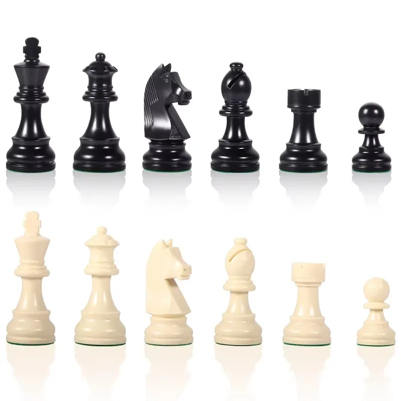 Exquisite Standard Heavy Plastic Tuba Chess Pieces Excluding Chessboard Nonmagnetic Home Entertainment Games
