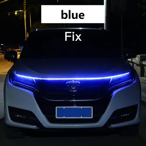 RXZ LED Daytime Running Light Scan Starting Car Hood Decorative Lights DRL Auto Engine Hood Guide Decorative Ambient Lamp 12V - Image 8