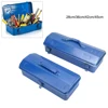 Heavy Duty Portable Steel Tool Box Metal Tool Box For Workshop Garage Household With Handle Sundries Storage Supplies 1