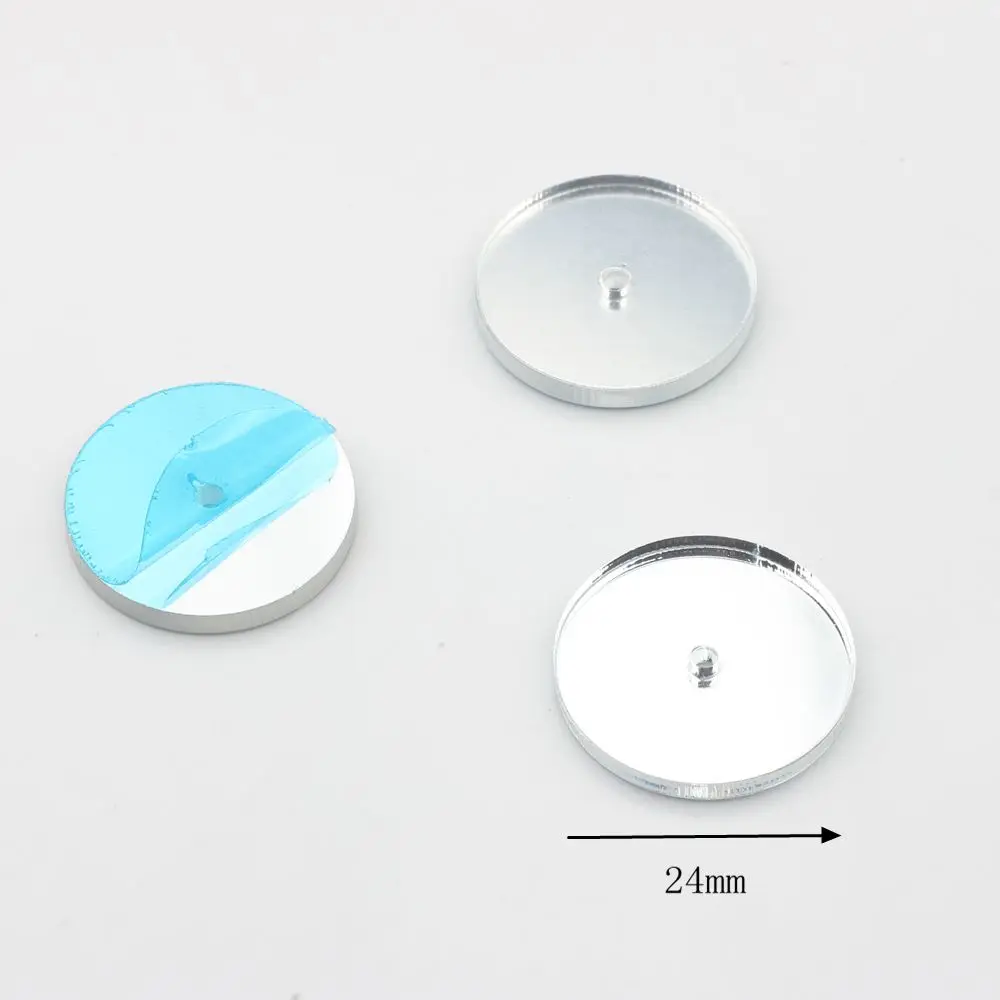 Essigsäure Harz Charms Simulierte Spiegel Geometrische Unregelmäßigkeit Charms 6 teile/los Für DIY Ohrringe Schmuck Machen Zubehör – Detail 10