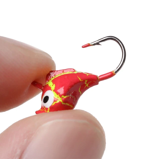 0.7g 1.1g 1.8g jig head hook soft bait hooks small ice fishing