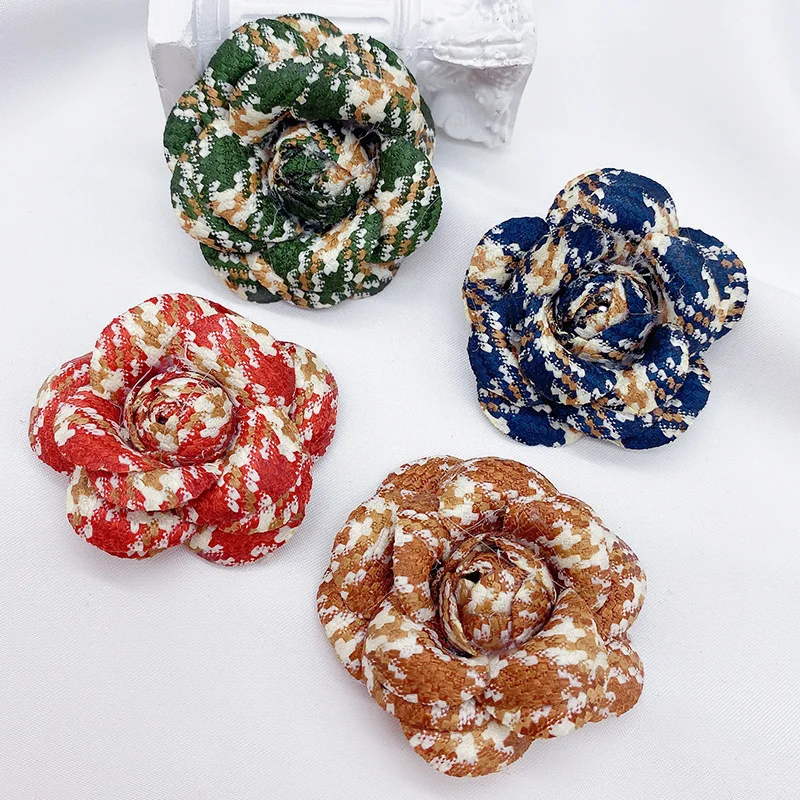 

50pcs/Lot 2.2" Classical Vintage 3D Rosette Top Quality Rose Flower Accessorie For Wedding Home Decoration Accessories Brooches