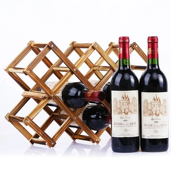 Scaffali Impilabili per Vini 6/10 Bottiglie, Mensole in Legno per Vini, Utensili per Bar Domestico, Armadietti per Vini, Accessori per Bar, Portabottiglie