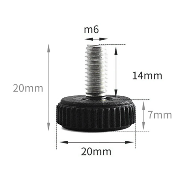 Meubelpoten, 12 Stks Verstelbare Schroef Voeten M8 Bout Verhogen Niveau Vloer Protector Been Pad Sofa Cabinet Tafel Mute Anti-Skid Meubilair Hardware (Color : 16 Meubelpoten, 12 Stks Verstelbare Schroef Voeten M8 Bout Verhogen Niveau Vloer Protector Been Pad Sofa Cabinet Tafel Mute Anti-Skid Meubilair Hardware (Color : 16