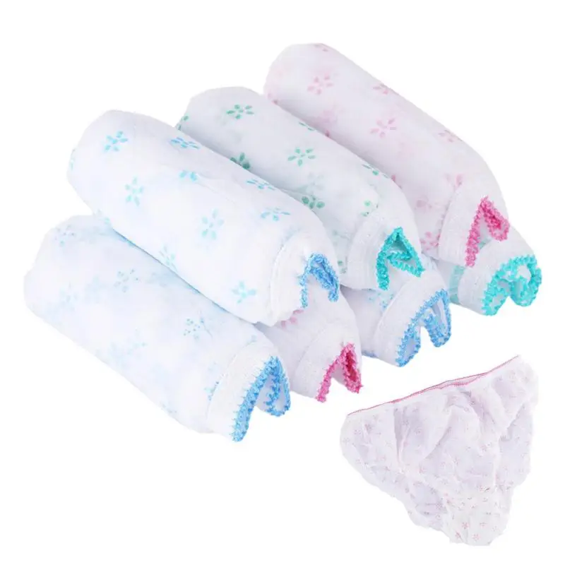 

7PCS/Set Disposable Underwear Maternal Pregnant Women Postpartum Waiting Month Supplies Female Large Size Cotton Underwear