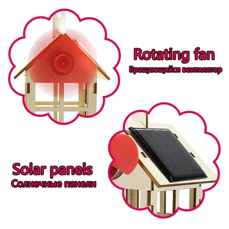 Solar Toy for Boy Windmill Science DIY Physics Educational Kit for Kid Model Solar Power Technology Experiment Stem Kit Gift solar robot kit