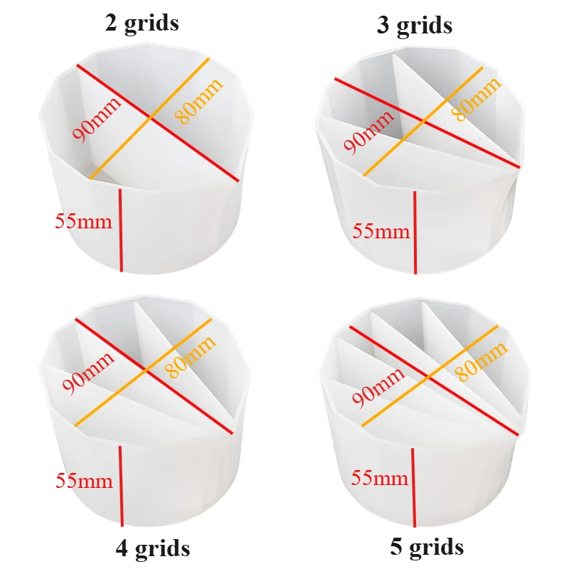 Silicone Split Cup for Paint Pouring and Color Mixing