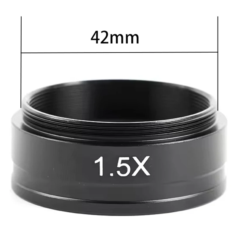 Auxiliary Barlow Objective Lens 0.3X 0.5X 0.7X 1.5X 2X M42 For 120X/180X/200X/300X/500X C-Mount Industrial Zoom Lens microscope objective lens