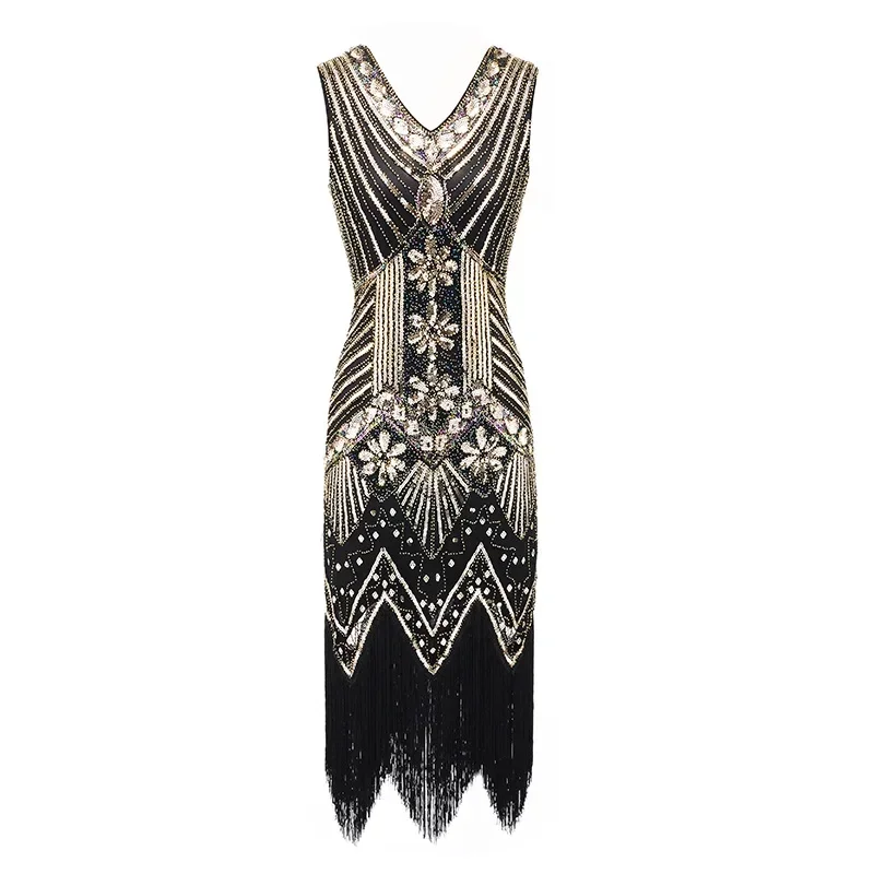 Girl Dance Costume 1920s Flapper Dress Plus Size S-4XL Women's Fashion Vintage Great Gatsby Charleston Sequin Tassel 20s Party Dress Girl Costume