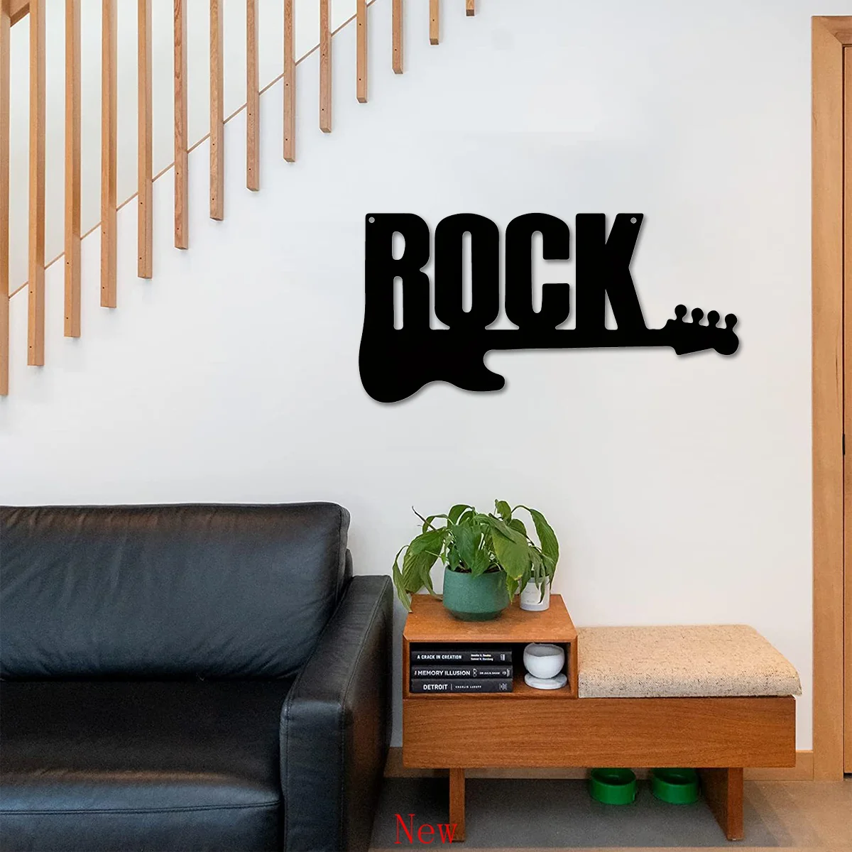 

1pc Rock Guitar Metal Wall Hanging Decor, Metal Artwork, Scene Home Background Room Decor, Study Wall Decor, Holiday Gifts wall