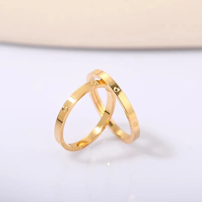 Luxurious Noble Ring 18K Rose Gold Glossy AU750 Pure 18K Gold Women's Ring kGold Ring for Yourself Gift, with certificate