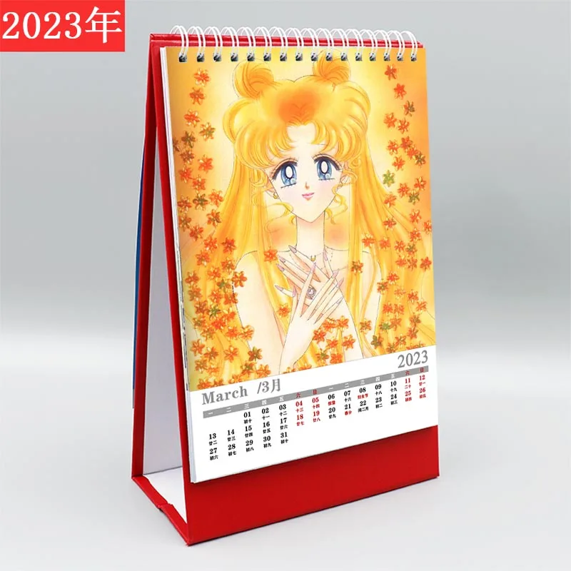 Anime Sailor Moon Original Picture Set Picture 2023 Vertical Paper Frame  Grid Notation Desk Calendar Monthly Calendar - AliExpress
