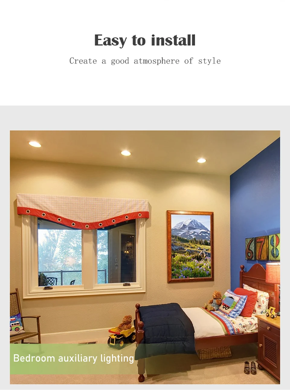 Description Picture 6 of itemLed Downlight AC110V 220V Ceiling Light Spot Led Plafond Recessed Down Light Round 6W 10W 14W 24W Spotlight Indoor Lighting