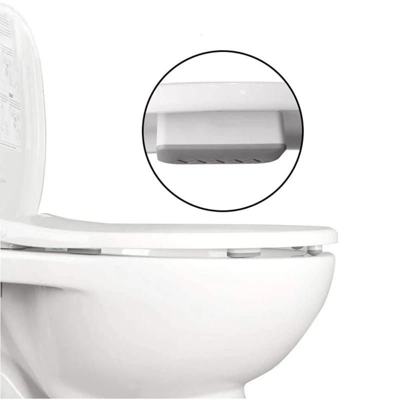 4PCS Antislip Toilet Cover Gasket Bumper Self-adhesive Seat Cushioning Pads Provides A Great ering Protective Pad Universal toilet seat accessories