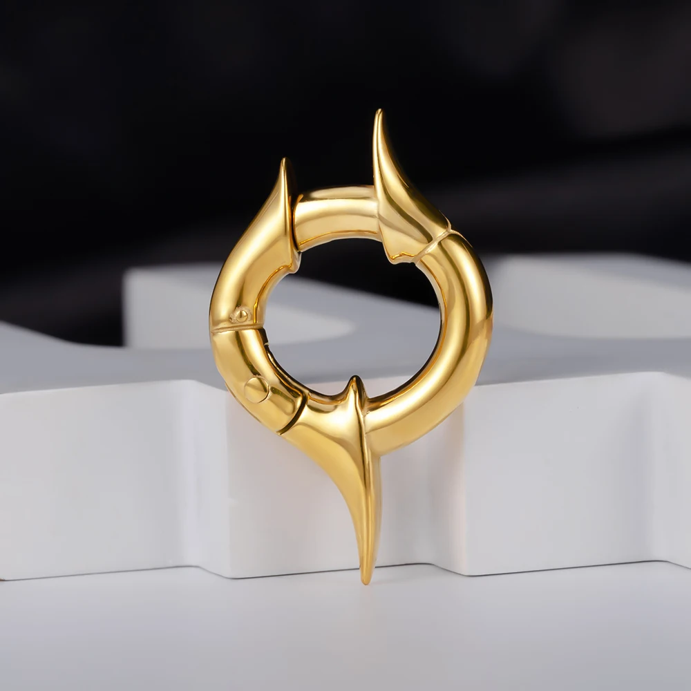Vankula 2PCS Vintage Galactic  Ear Weights Hangers Stainless Steel Tunnels Gauges for Stretched Lobe Piercing Body Jewelry