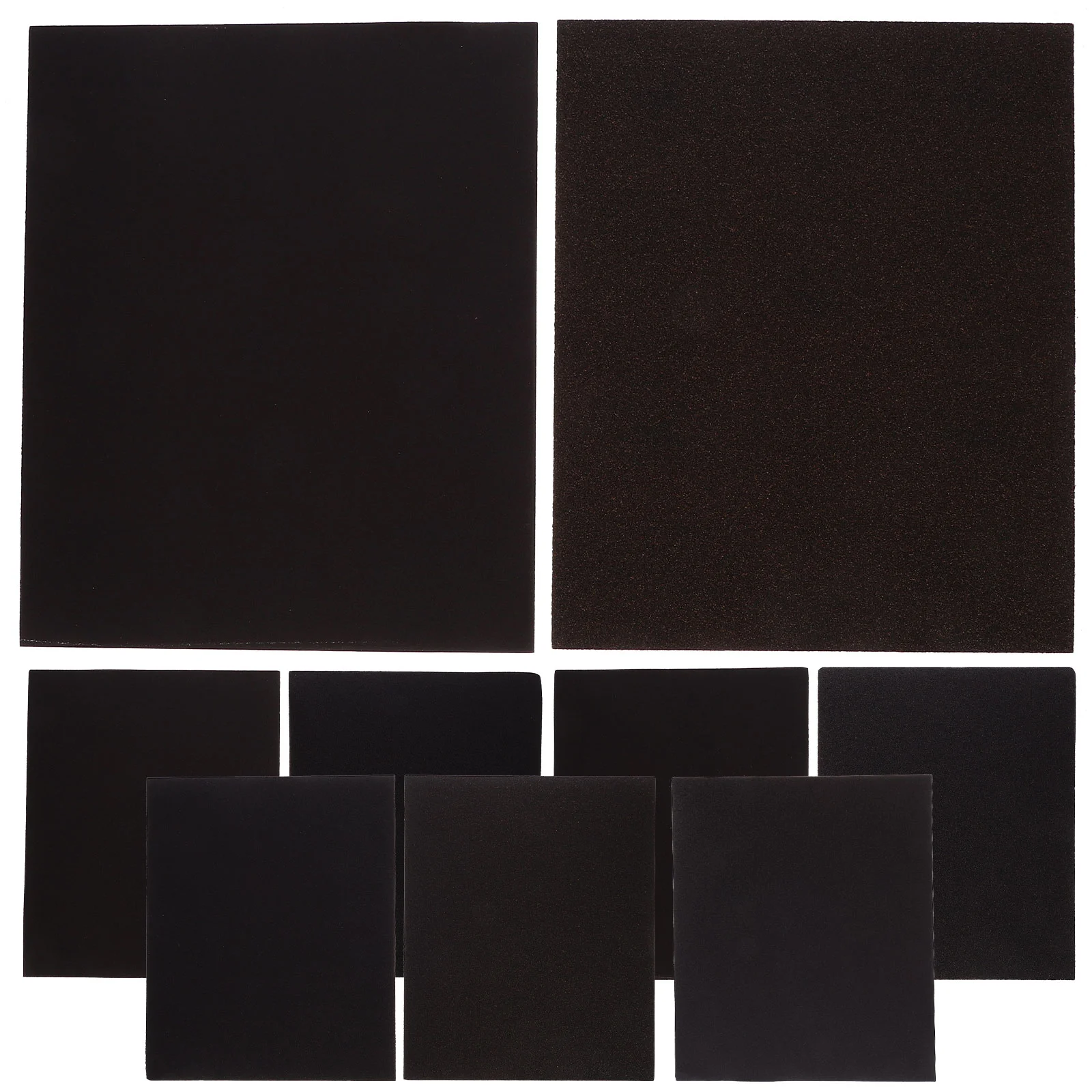 

9 Sheets Sandpaper Polishing 100 Grit For Wood Assortment Square Sanding 80 120