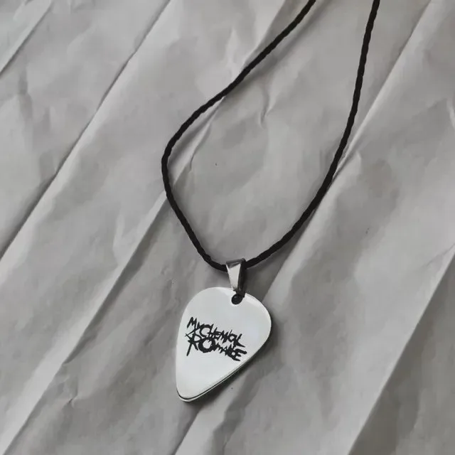 Stylish My Chemical Romance Stainless Steel Pendant Necklace - Fashionable Geometric Jewelry Gift
