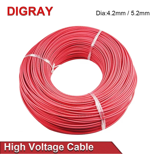 DIGRAY 3/5/10Meters High Voltage Cable for CO2 Laser Power Supply and Laser Tube Laser Engraving and Cutting Machine. 1