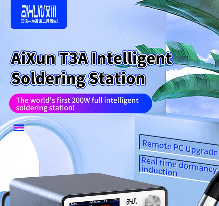 electric welding Aixun 200W T3A T3B Smart Soldering Station Support T12 T245 936 Handle Soldering Electric Welding Iron Tips For SMD BGA Repair portable stick welder