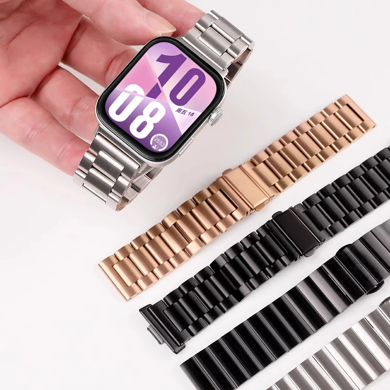 Premium Stainless Steel Watch Band - Elegant Metal Wristband