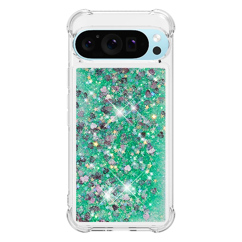 Love Heart Quicksand Liquid Glitter Phone Case - Soft Dynamic Back Cover