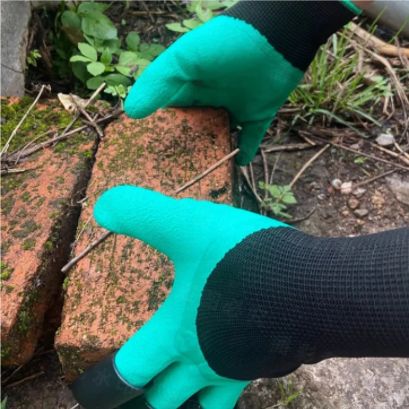 Gardening Gloves Claws Breathable Puncture Resistant For Planting Digging