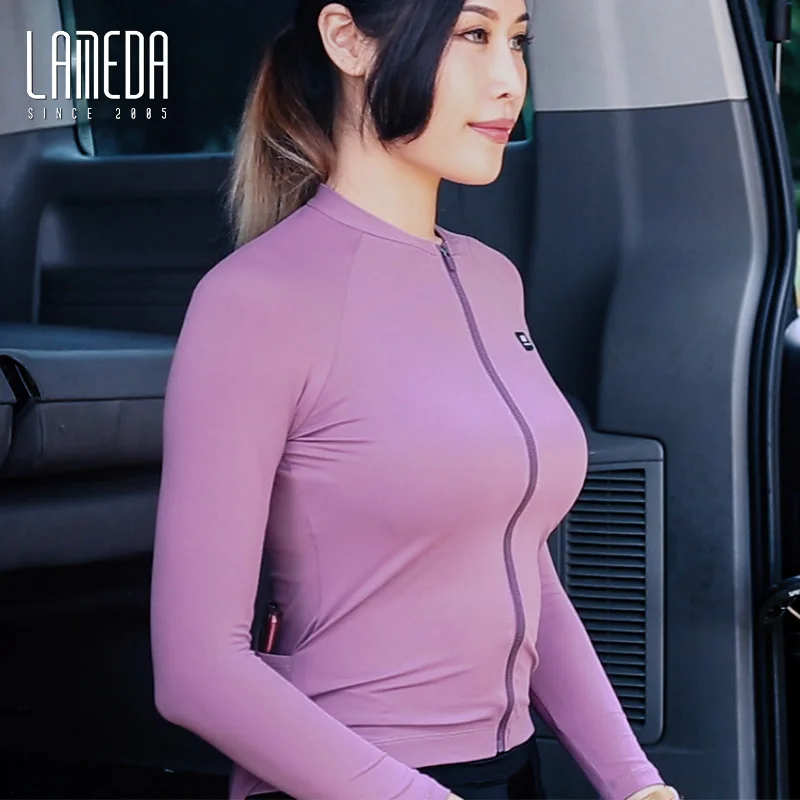 LAMEDA Women's Cycling Long Sleeve Spring Summer Comfortable breathable cycling jersey Quick Drying Top Road Bike Clothes
