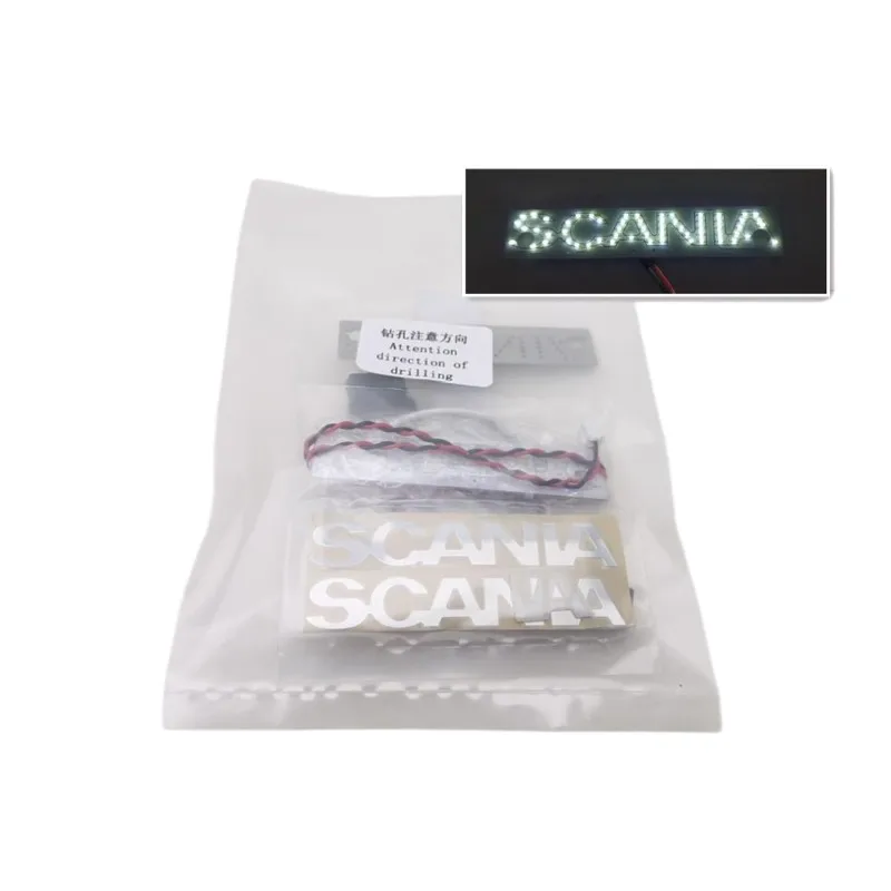 Tamiya LESU LED Luminescence Scania Logo Light for 1/14 Tamiya RC Truck Tractor Scania 56368 770s DIY Cars Upgrade Accessories 4
