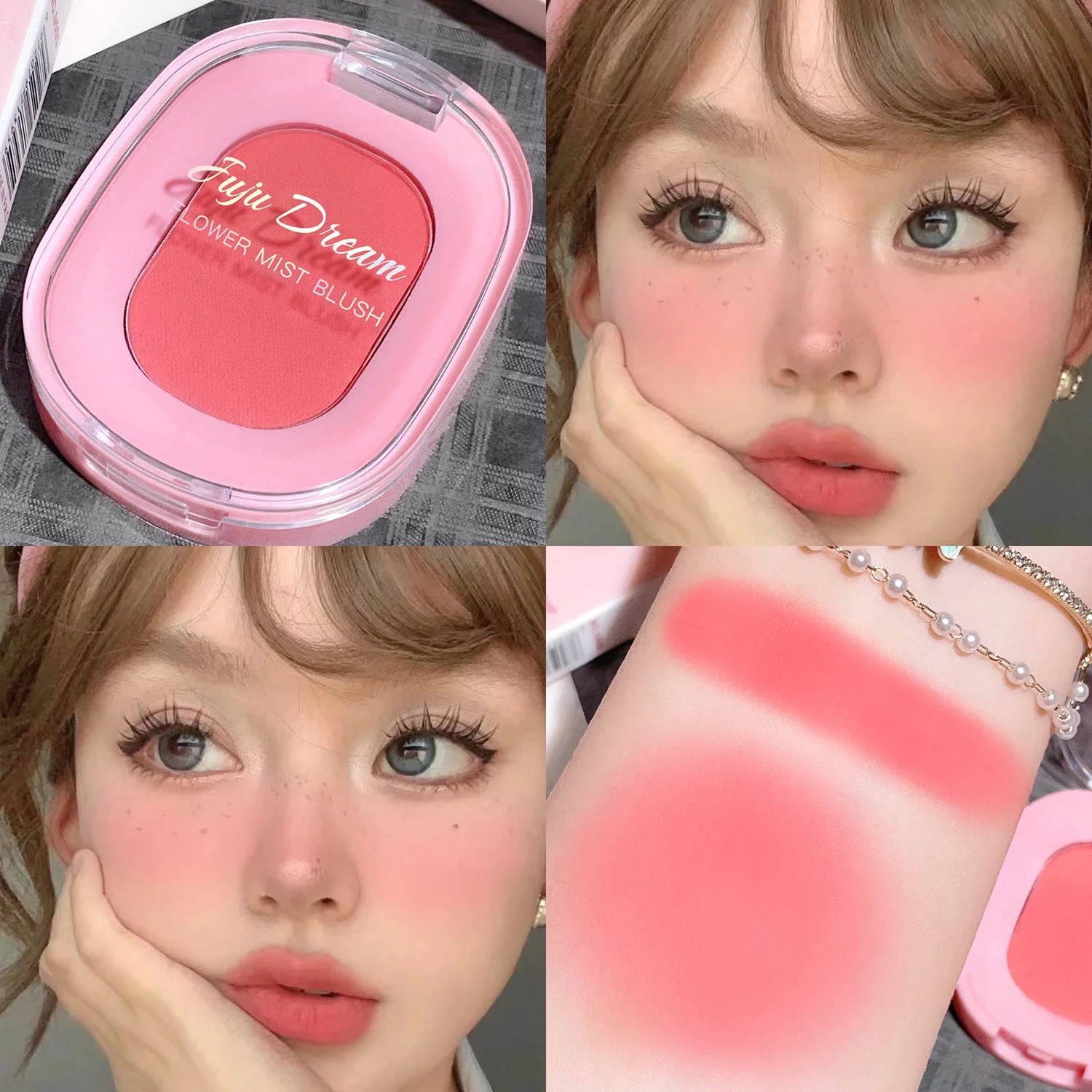 Fairy Dream Matte Blush - 10 color system, waterproof, brightening, long-lasting, natural brown, orange and pink tones 5