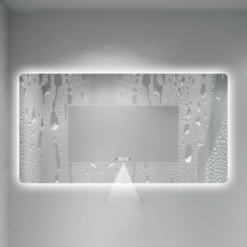 Fogless Backlight Mirror Nordic Safety Design Bathroom Mirror Modern Led Large Tocador De Maquillaje Mueble Con Espejo Furniture