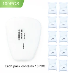Organic Dustproof Cotton Filter Cartridge for Gas Masks and Respirators (5N11 Cotton(100pcs))