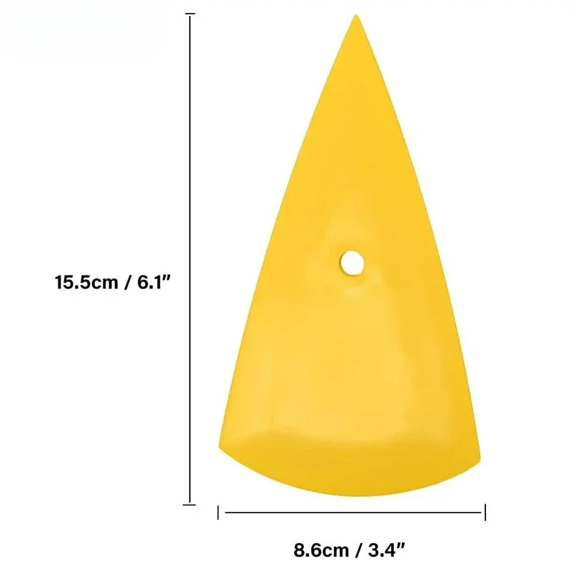 3 Pcs Contour Squeegee for Vinyl PPF Vinyl Wrap Go Corner Card Scraper Window Tint Tool Pointed Triangle Fine-Edge Scraper