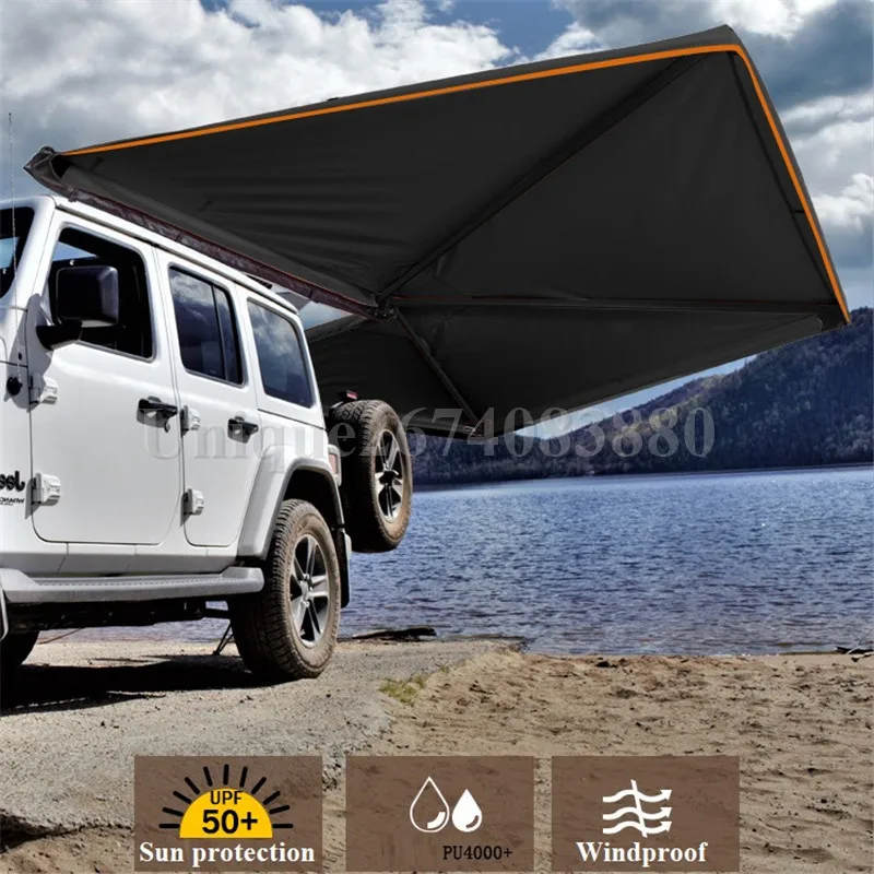 270 Degree Outdoor Sun Protection Camping Retractable Awning Car Side Roof Tent