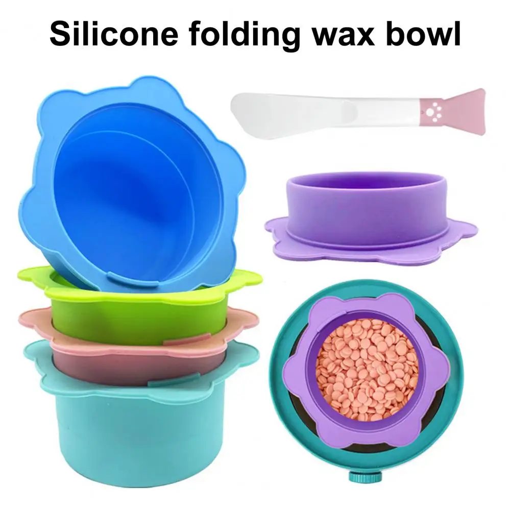 Wax Warmer Thickening Heat-resistant Silicone Bowls Hair Removal Wax Replacement Pot Bowls Hair Removal Reusable Waxing Pot Bowl