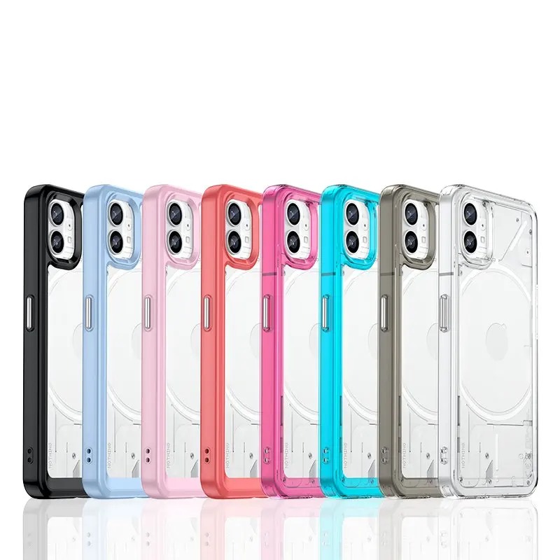 Enhanced Shockproof Clear Case with Translucent Hard Shell and Soft Frame