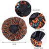 New Large Women Satin Bonnet Hat Layer Reversible Sleep Cap Reversible Adjustable Night Sleep Cover Cap for Curly Natural Hair 2