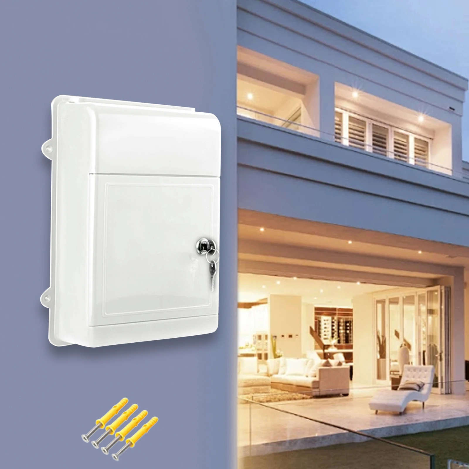 Wall Mount Mailbox Locking Mailbox with Key Suggestions Box Practical for Office Outdoor Building Community Street wall mounted mailbox