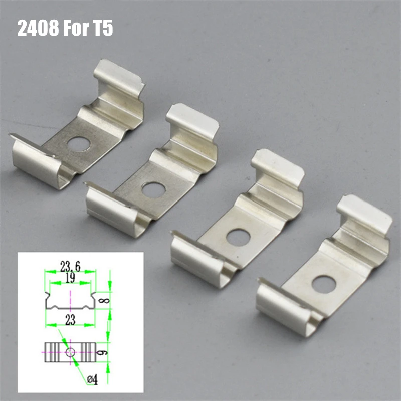 Clips Soporte Para Tubo Fluorescente Con S Juego De 20