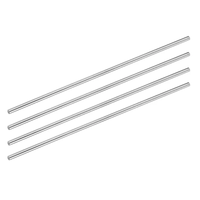 10-Pack 3mm X 200mm 304 Stainless Steel Round Rods - Metal Shafts For DIY Models & Crafts