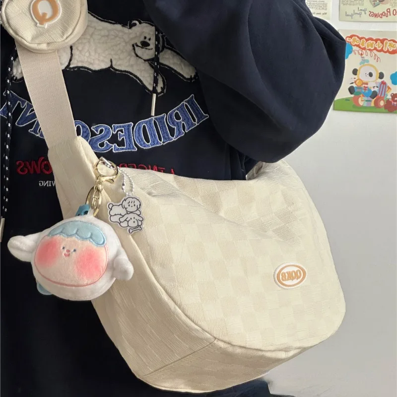 Xiuya Summer Fashion Womens Shoulder Bag College Style Japanese Fashion Casual Hobos Bag Large Capacity Harajuku Female Handbag