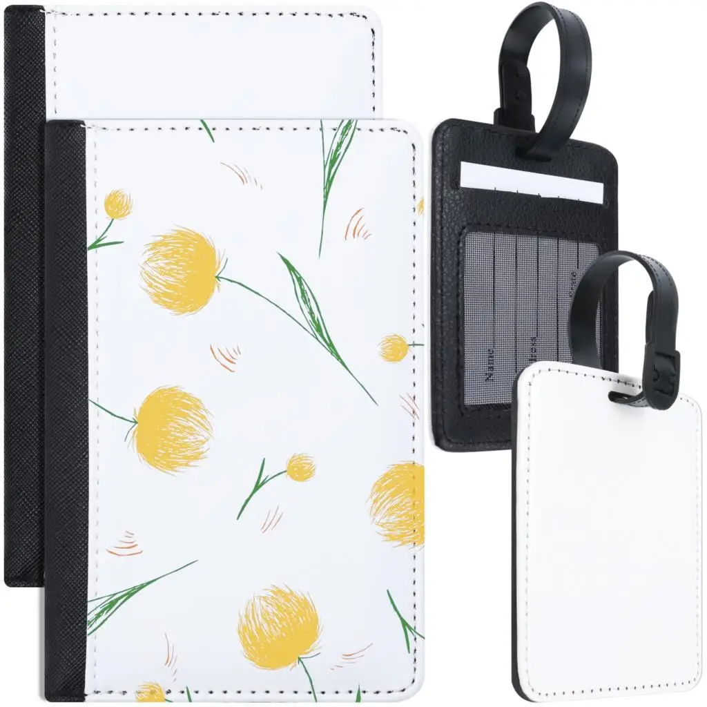 New Blank Sublimation Leather ID Card Holder with Lanyard