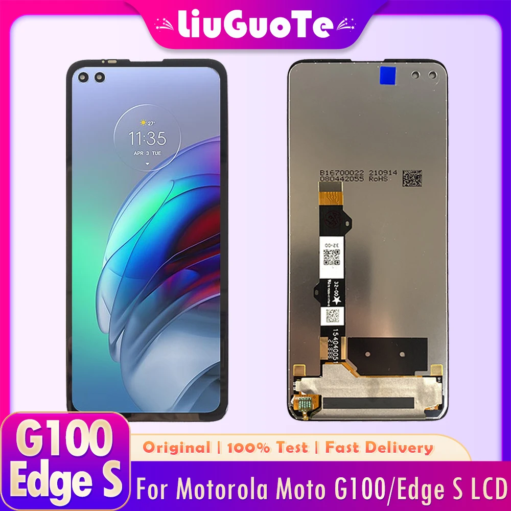 オリジナル 6.7 インチディスプレイモトローラ MOTO G100 Lcd
