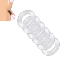  Silicone Penis lock Cock Ring bondage Erection Delay Ejaculation Reusable Enlargement ball stretcher Sex Toy Men Semen Lock Ring 