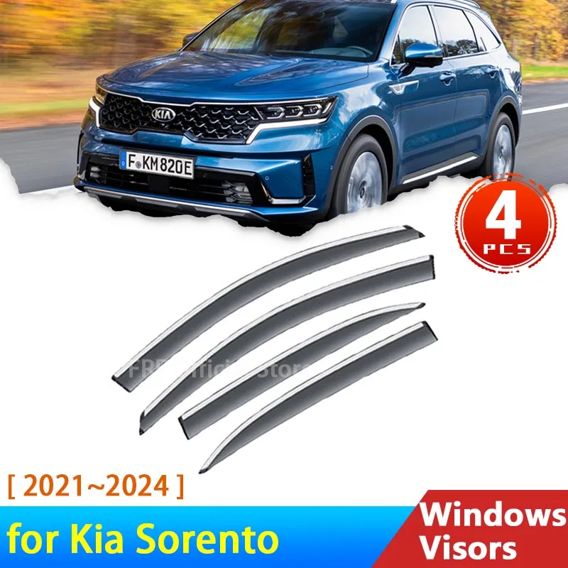 Deflector for Kia Sorento HEV MQ4 Accessories Sun Rain Window Visor Windshield Guard Cover Protector Parts