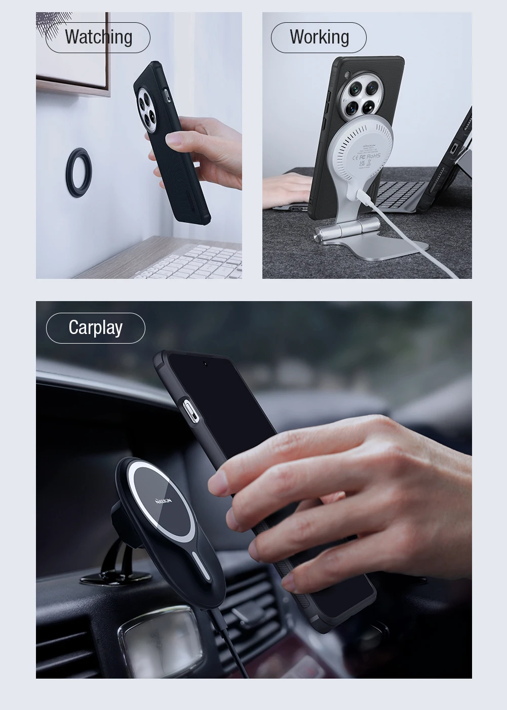 Nillkin Super Frosted Shield Pro Magnetic Protective Phone Case
