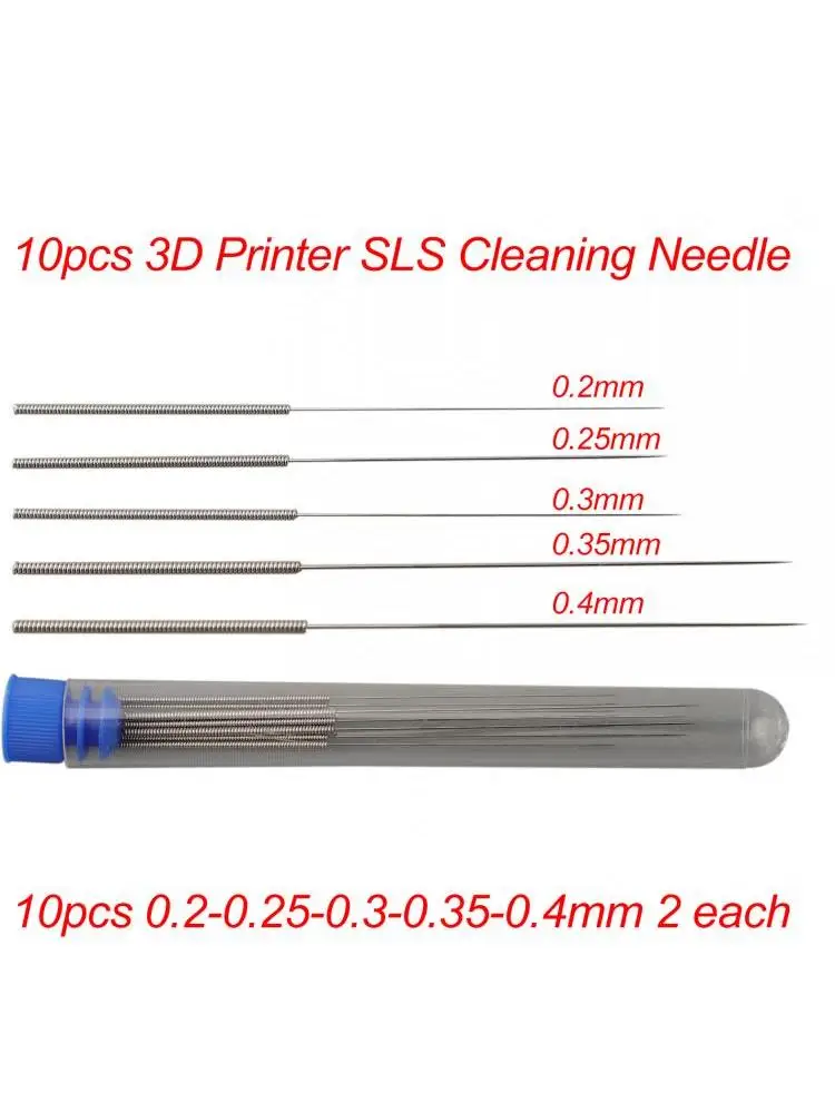 High Elasticity Nozzle Cleaning Needles Set (0.15-1.0mm) for Residual Filament Removal