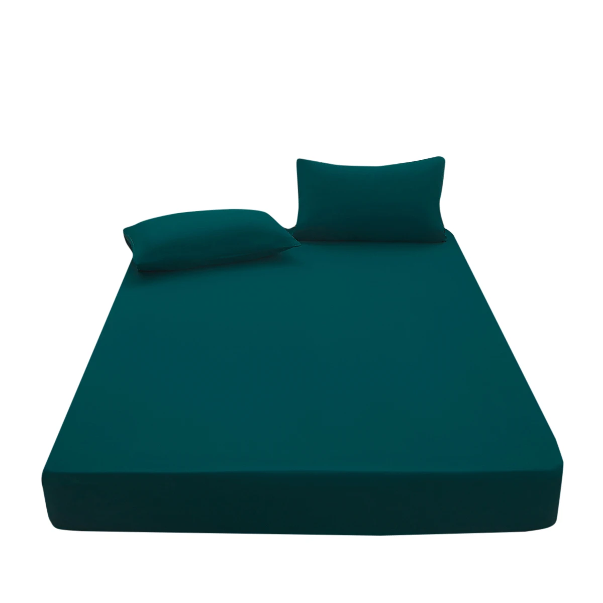 1pc solid color fitted sheet for bedroom 100%Polyeste Elastic Band Around bedding Fitted Sheet Only 30cm (excluding pillowcases) 5