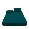 1pc solid color fitted sheet for bedroom 100%Polyeste Elastic Band Around bedding Fitted Sheet Only 30cm (excluding pillowcases) 5