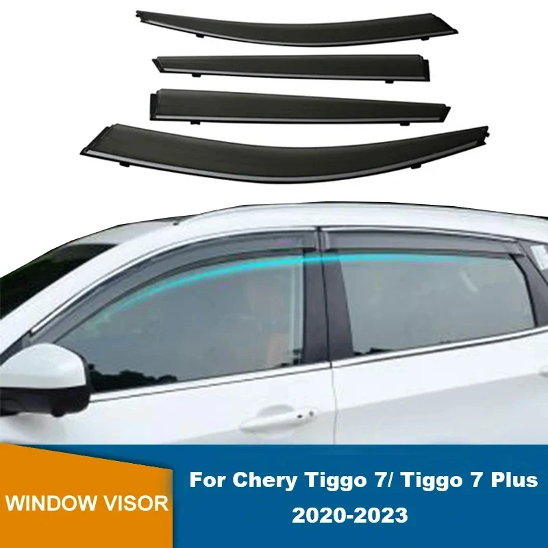 

Side Window Deflectors For Chery Tiggo 7/ Tiggo 7 Plus / Tiggo 7 Pro 2020 2021 2022 2023 2024 Window Visor Guard Weathershield