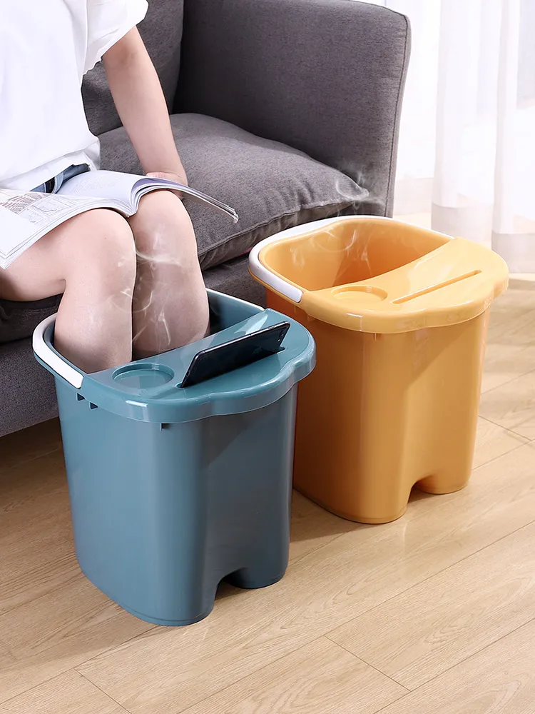 

Foot Bath Barrel Deep Barrel Feet-Washing Basin over the Knee Calf Insulation Plastic Massage Heightening and Thickening